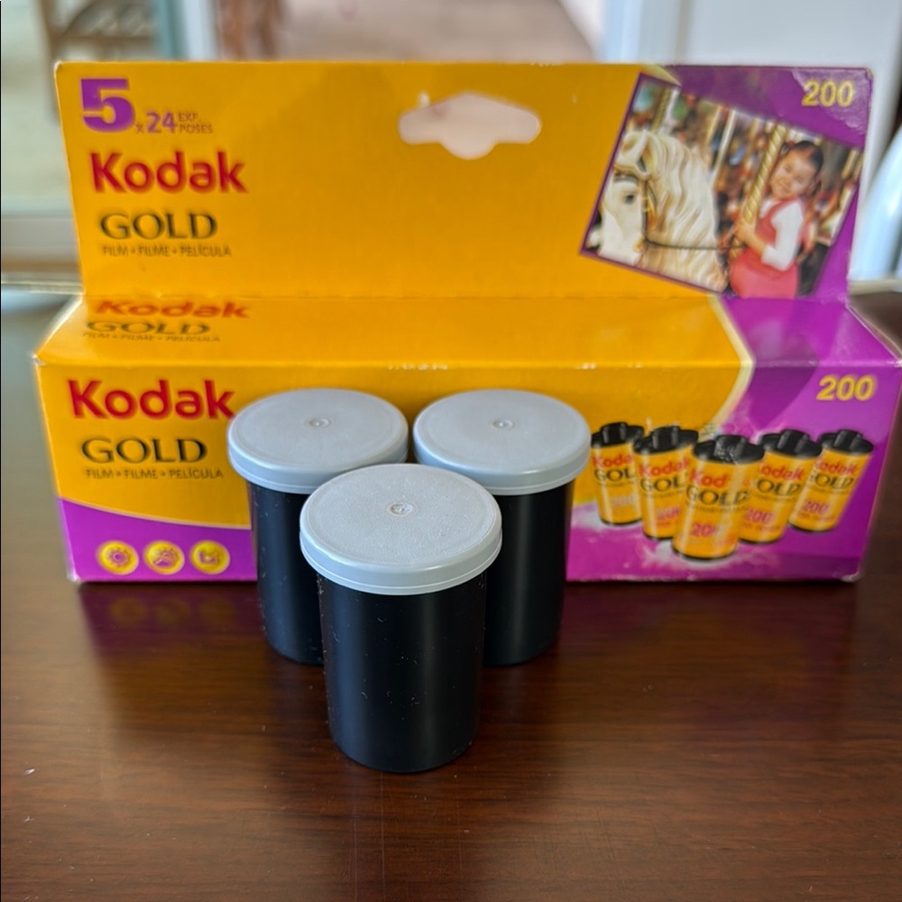 Kodak Gold 200 Film with Black Canisters